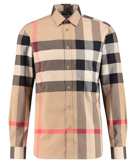 herren hemd burberry muster|Gemusterte Hemden von Burberry für Herren .